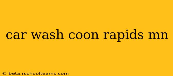 car wash coon rapids mn