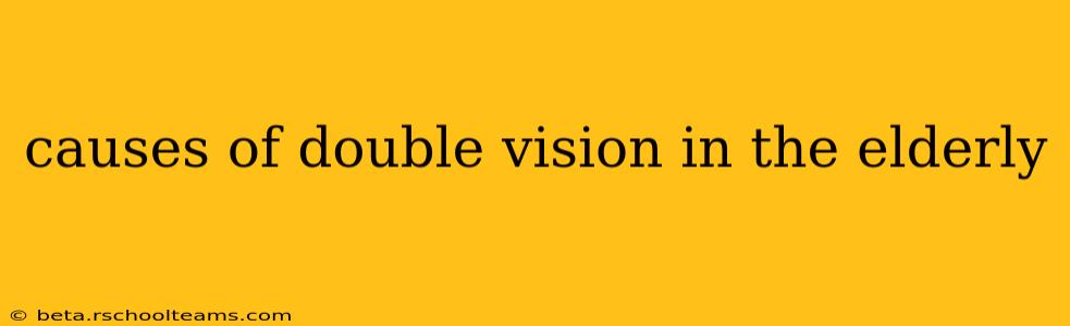 causes of double vision in the elderly