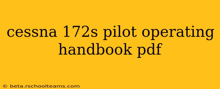 cessna 172s pilot operating handbook pdf
