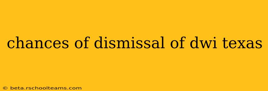 chances of dismissal of dwi texas