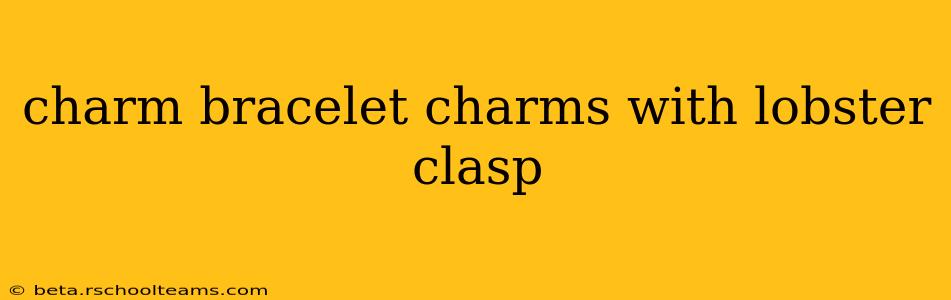 charm bracelet charms with lobster clasp
