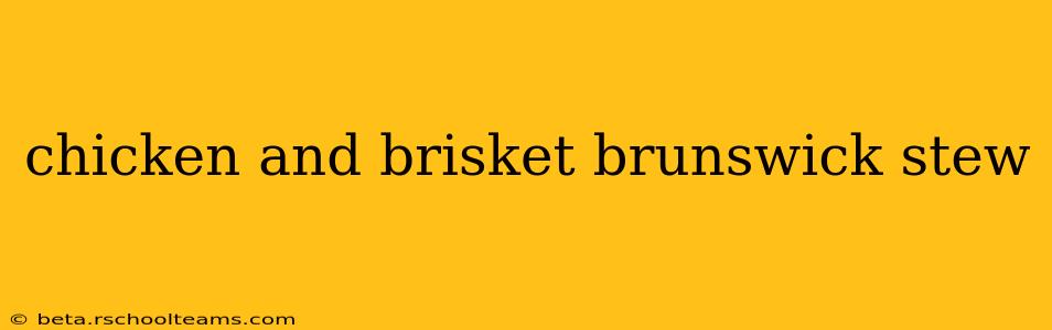 chicken and brisket brunswick stew