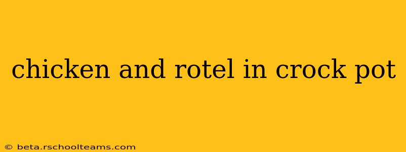 chicken and rotel in crock pot