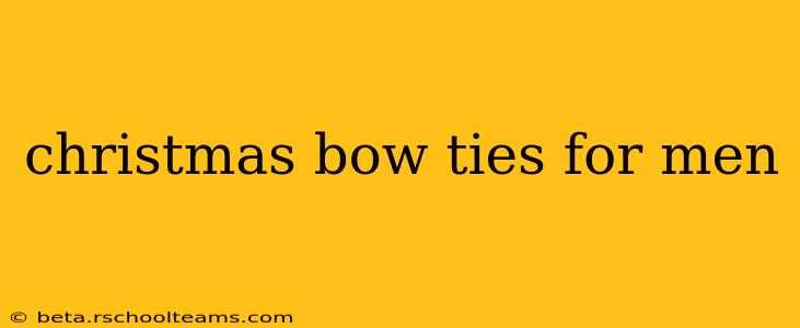 christmas bow ties for men