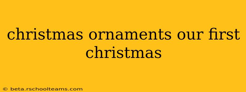 christmas ornaments our first christmas