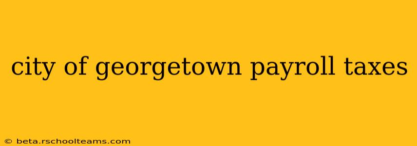 city of georgetown payroll taxes