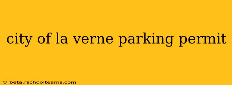 city of la verne parking permit