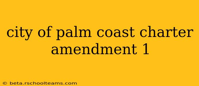 city of palm coast charter amendment 1