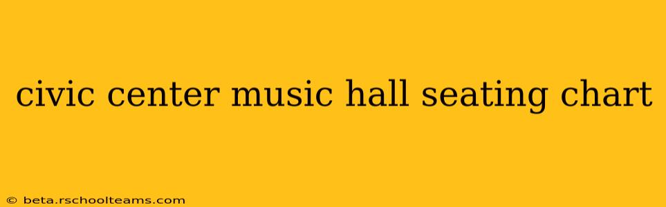 civic center music hall seating chart