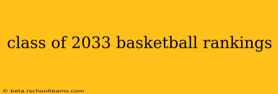class of 2033 basketball rankings