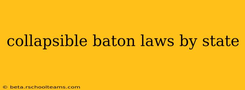 collapsible baton laws by state
