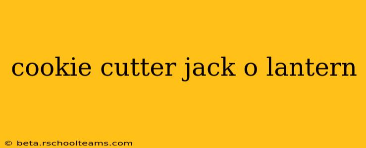 cookie cutter jack o lantern