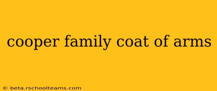 cooper family coat of arms