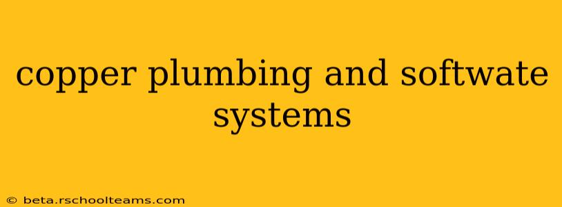 copper plumbing and softwate systems