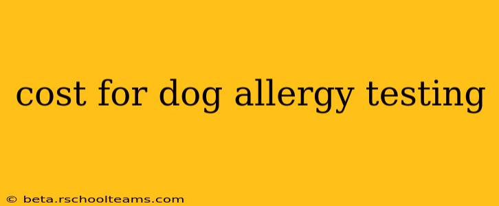 cost for dog allergy testing