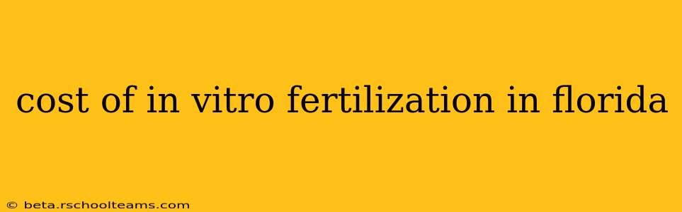 cost of in vitro fertilization in florida