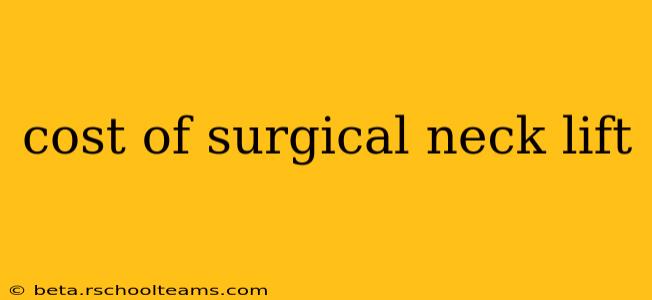 cost of surgical neck lift