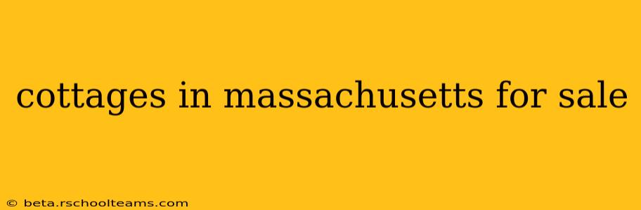 cottages in massachusetts for sale