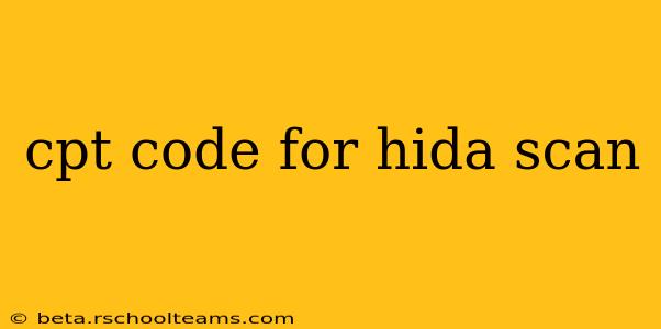 cpt code for hida scan