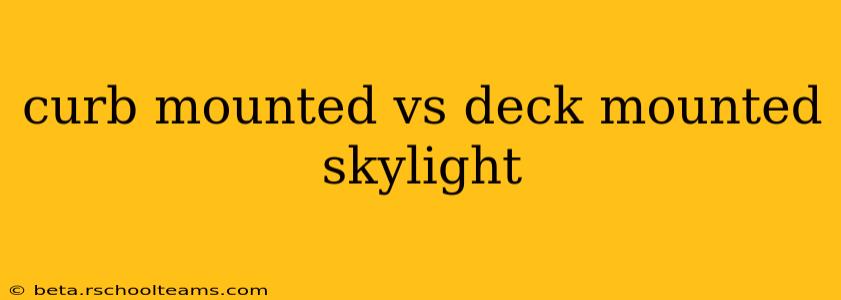 curb mounted vs deck mounted skylight