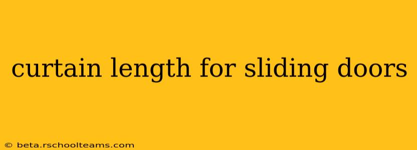curtain length for sliding doors