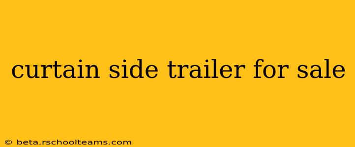 curtain side trailer for sale