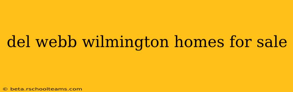 del webb wilmington homes for sale