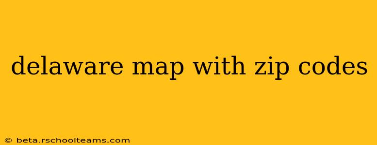 delaware map with zip codes