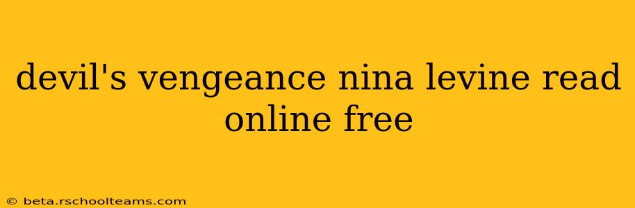 devil's vengeance nina levine read online free