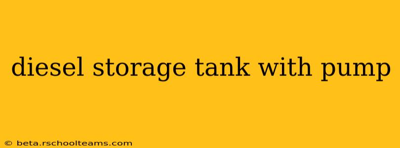 diesel storage tank with pump