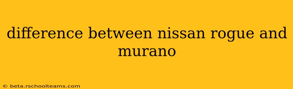 difference between nissan rogue and murano