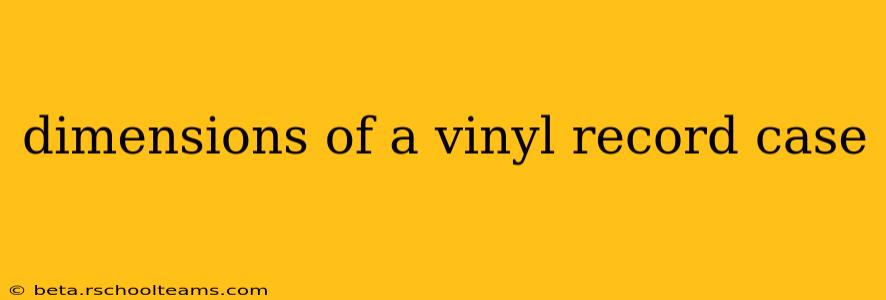 dimensions of a vinyl record case