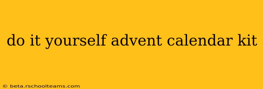do it yourself advent calendar kit