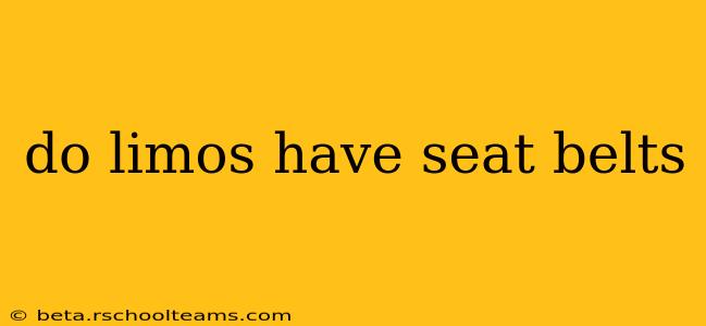 do limos have seat belts
