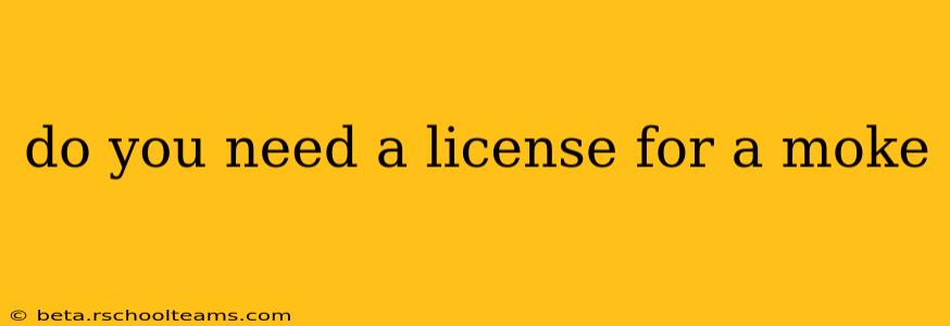 do you need a license for a moke