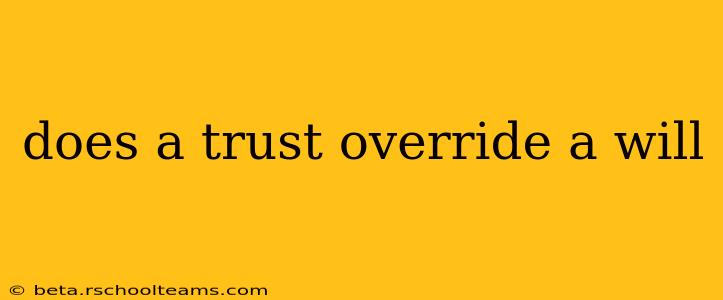 does a trust override a will