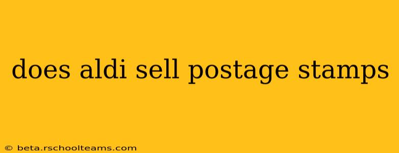 does aldi sell postage stamps