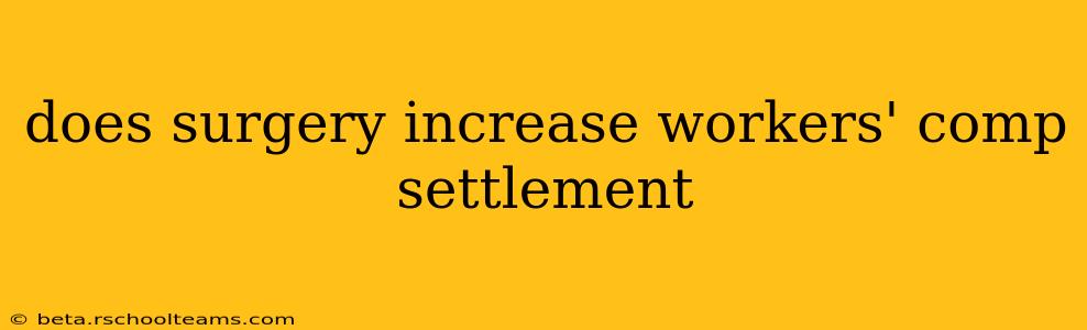 does surgery increase workers' comp settlement