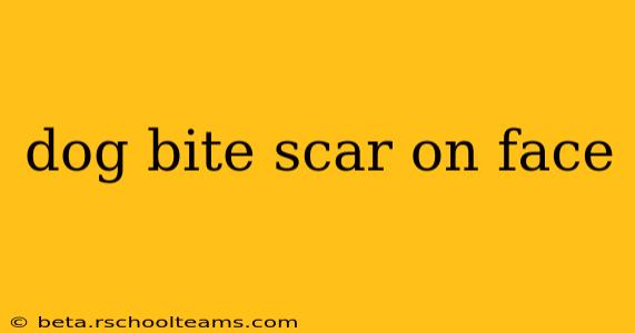 dog bite scar on face