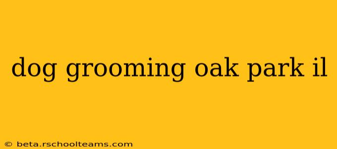 dog grooming oak park il