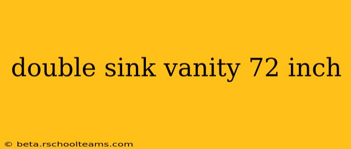 double sink vanity 72 inch