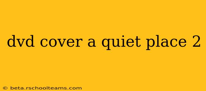 dvd cover a quiet place 2