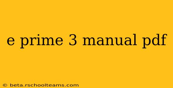 e prime 3 manual pdf