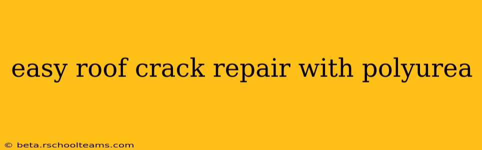 easy roof crack repair with polyurea