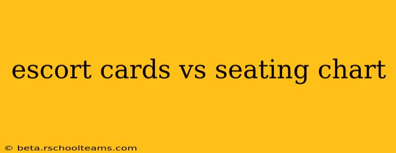 escort cards vs seating chart