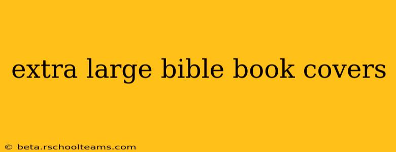 extra large bible book covers