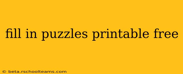fill in puzzles printable free