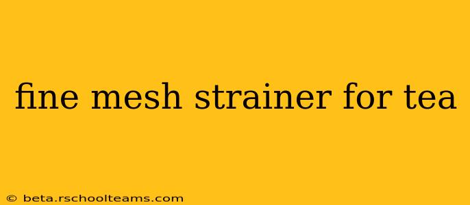 fine mesh strainer for tea