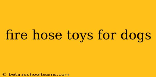 fire hose toys for dogs