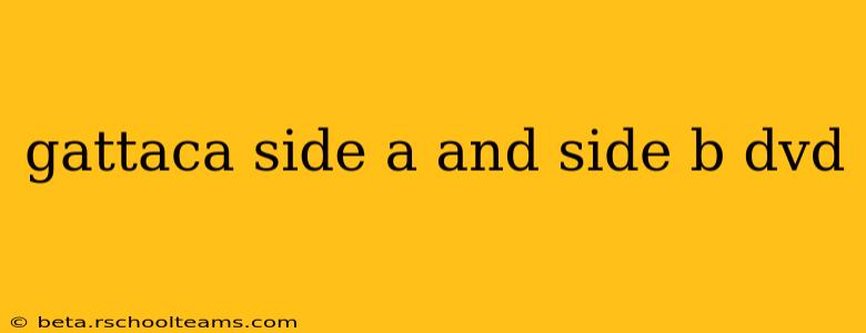 gattaca side a and side b dvd